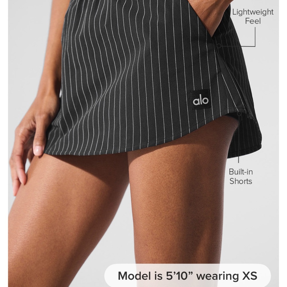 ALO Yoga Black Pinstripe Dress